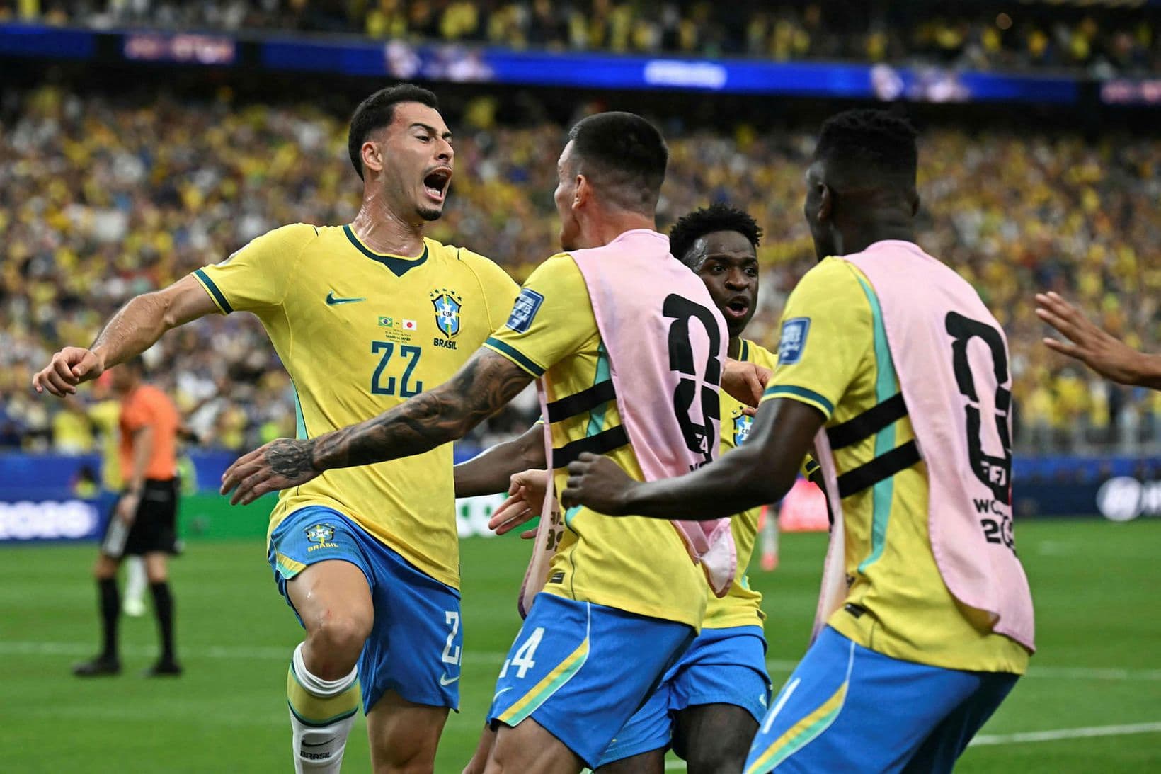 Brasilía vinnur Japan í spennandi leik