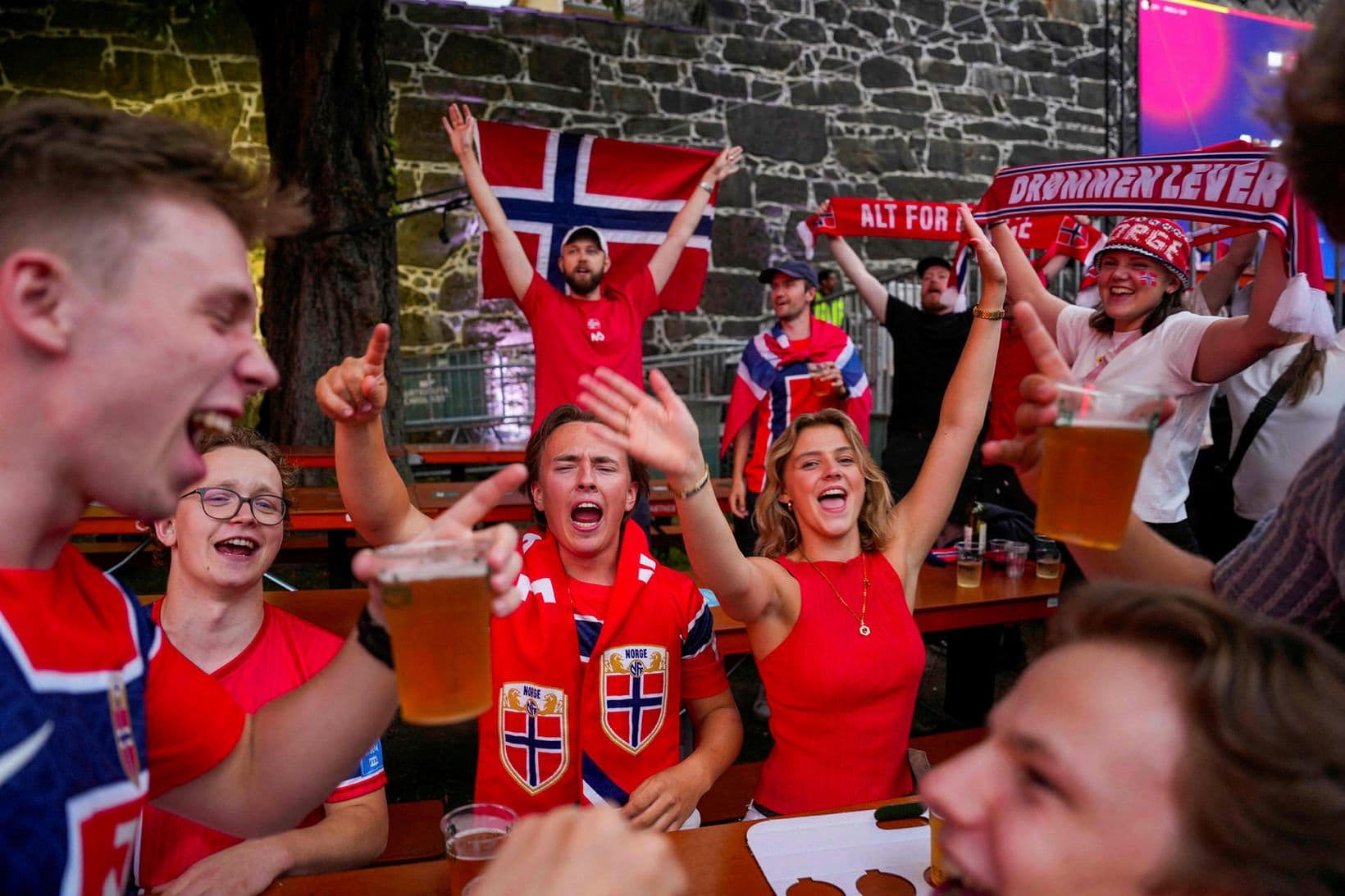 Norðmenn fagna þrátt fyrir tap