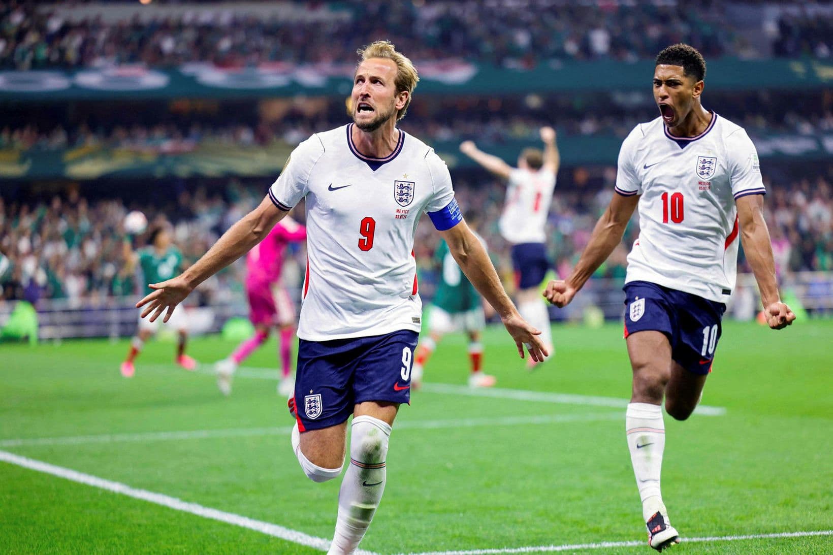 England vinnur spennandi leik á móti Mexíkó