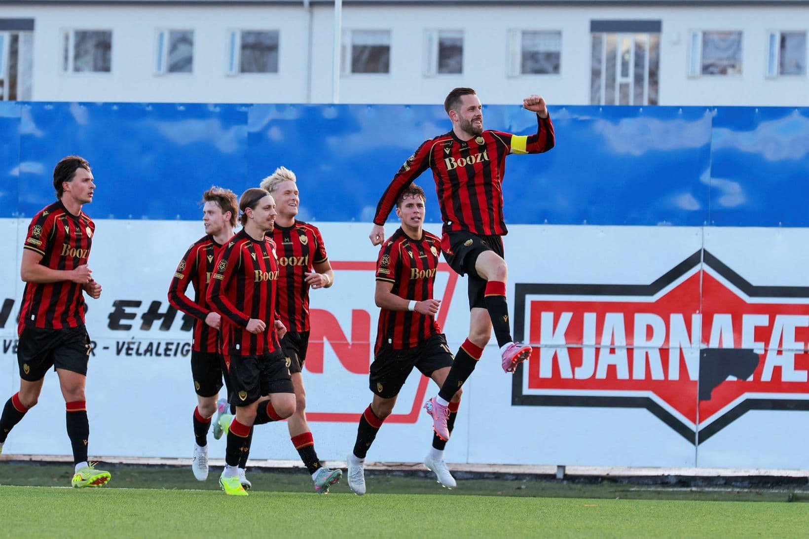 Spennandi fótboltaleikur á Akranesi