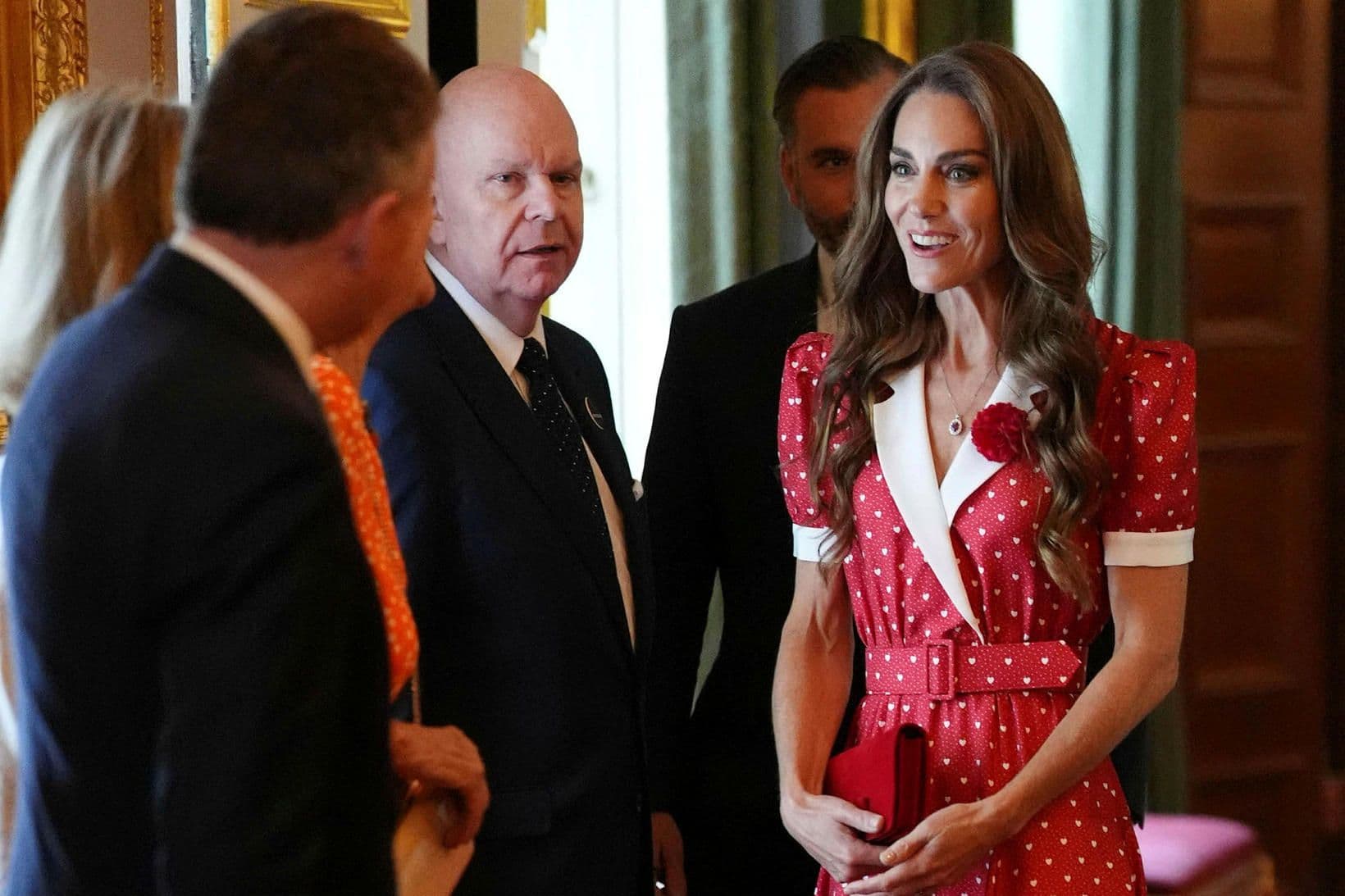Katrín prinsessa í fallegum kjól