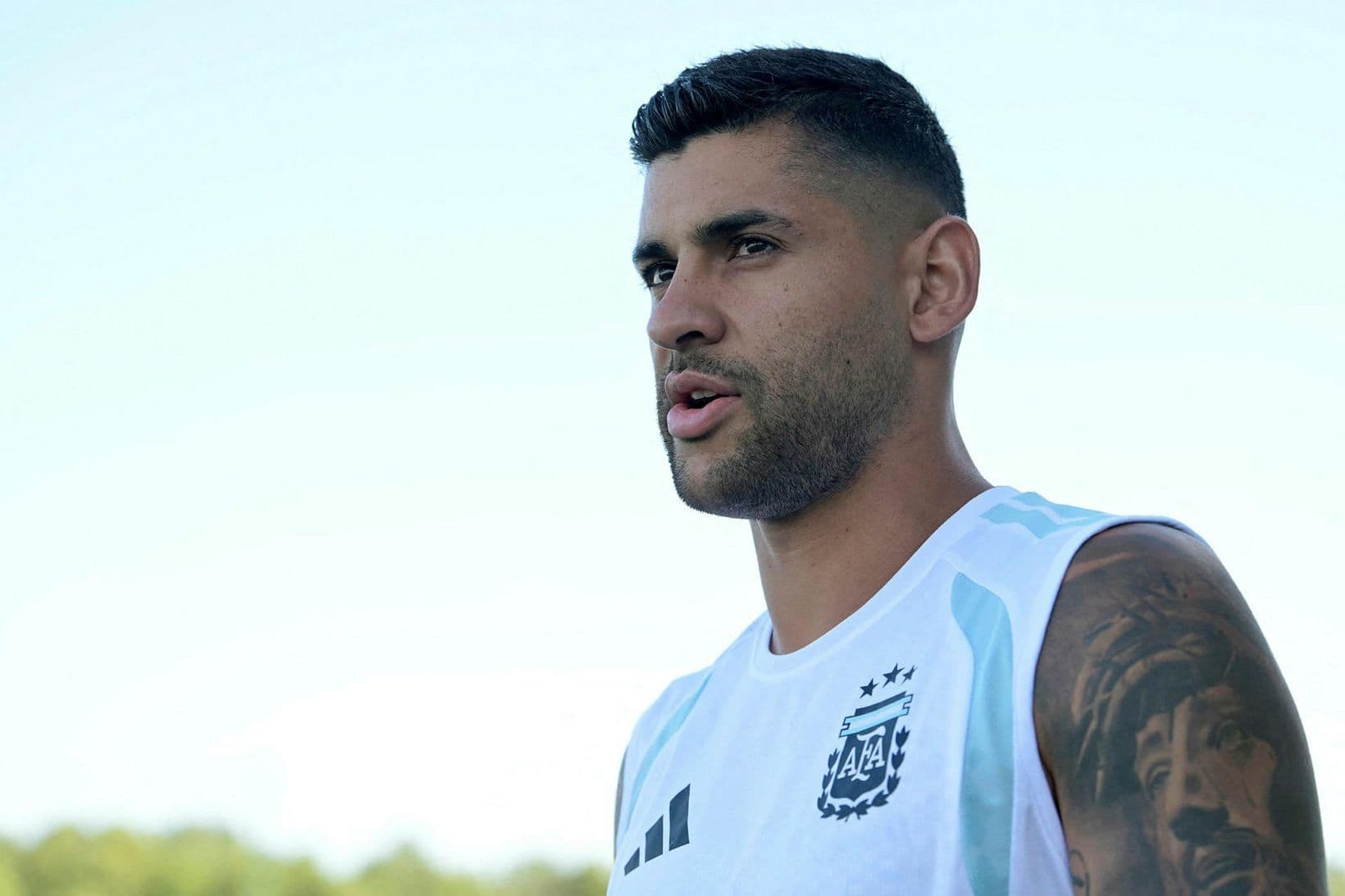 Cristian Romero fer til Spánar
